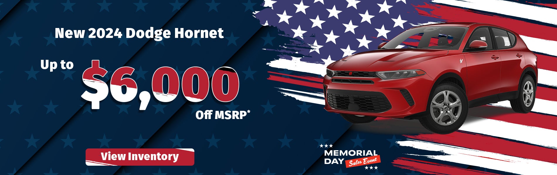 $6,000 off MSRP on a new Dodge Hornet in Fayetteville, NC