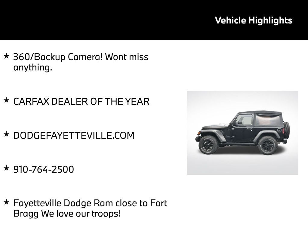 2021 Jeep Wrangler Willys Sport 4X4