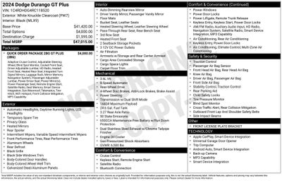 2024 Dodge Durango GT Plus RWD