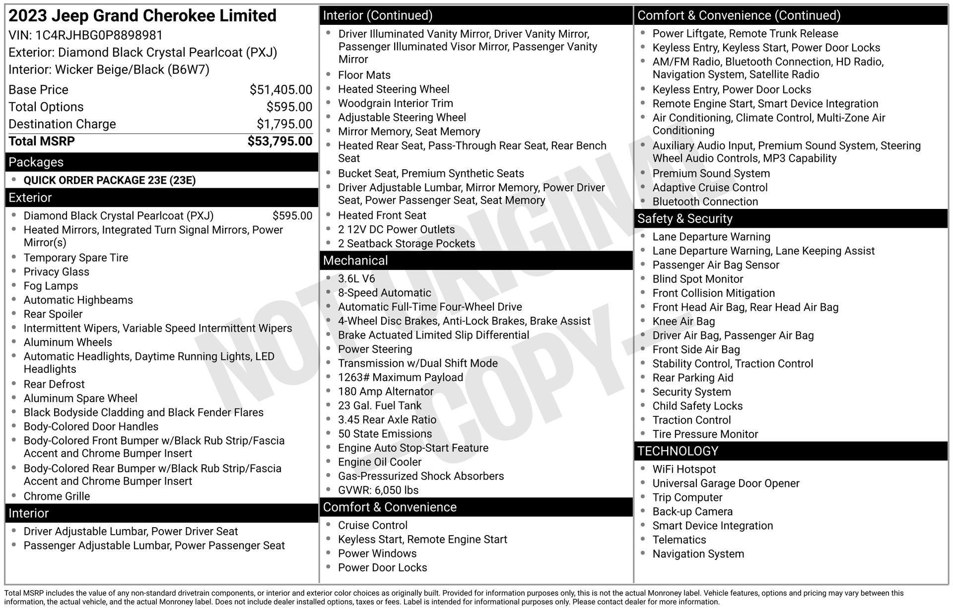 2023 Jeep Grand Cherokee Limited 4x4