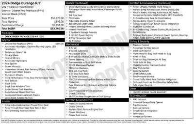 2024 Dodge Durango R/T RWD