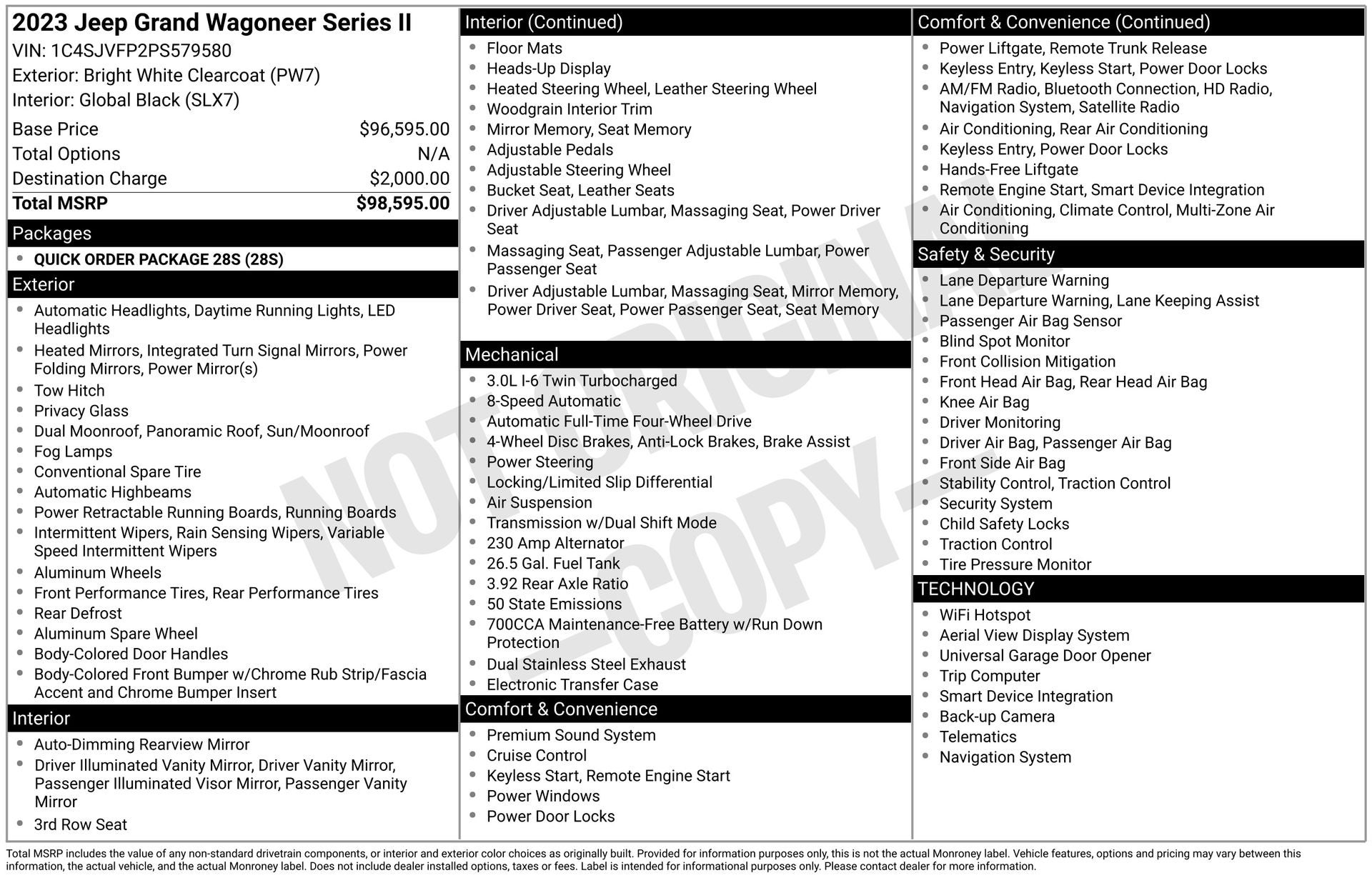 2023 Jeep Grand Wagoneer Series II 4x4