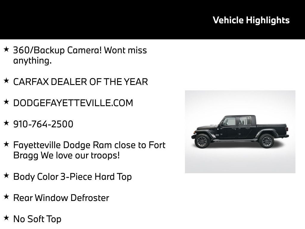 2022 Jeep Gladiator Overland 4x4