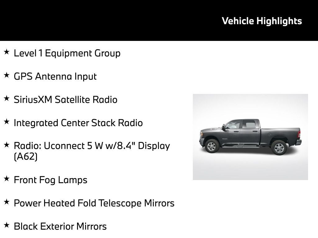 2024 RAM 2500 Big Horn Crew Cab 4x4 6'4' Box
