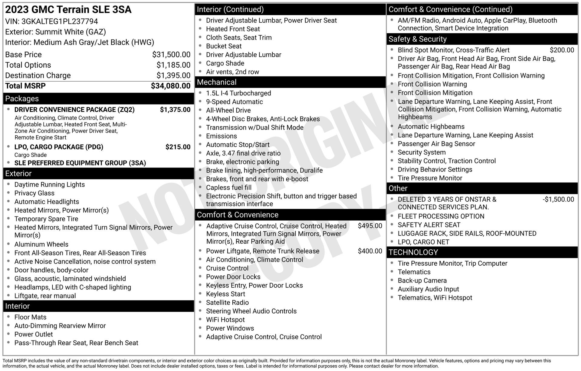 2023 GMC Terrain AWD SLE