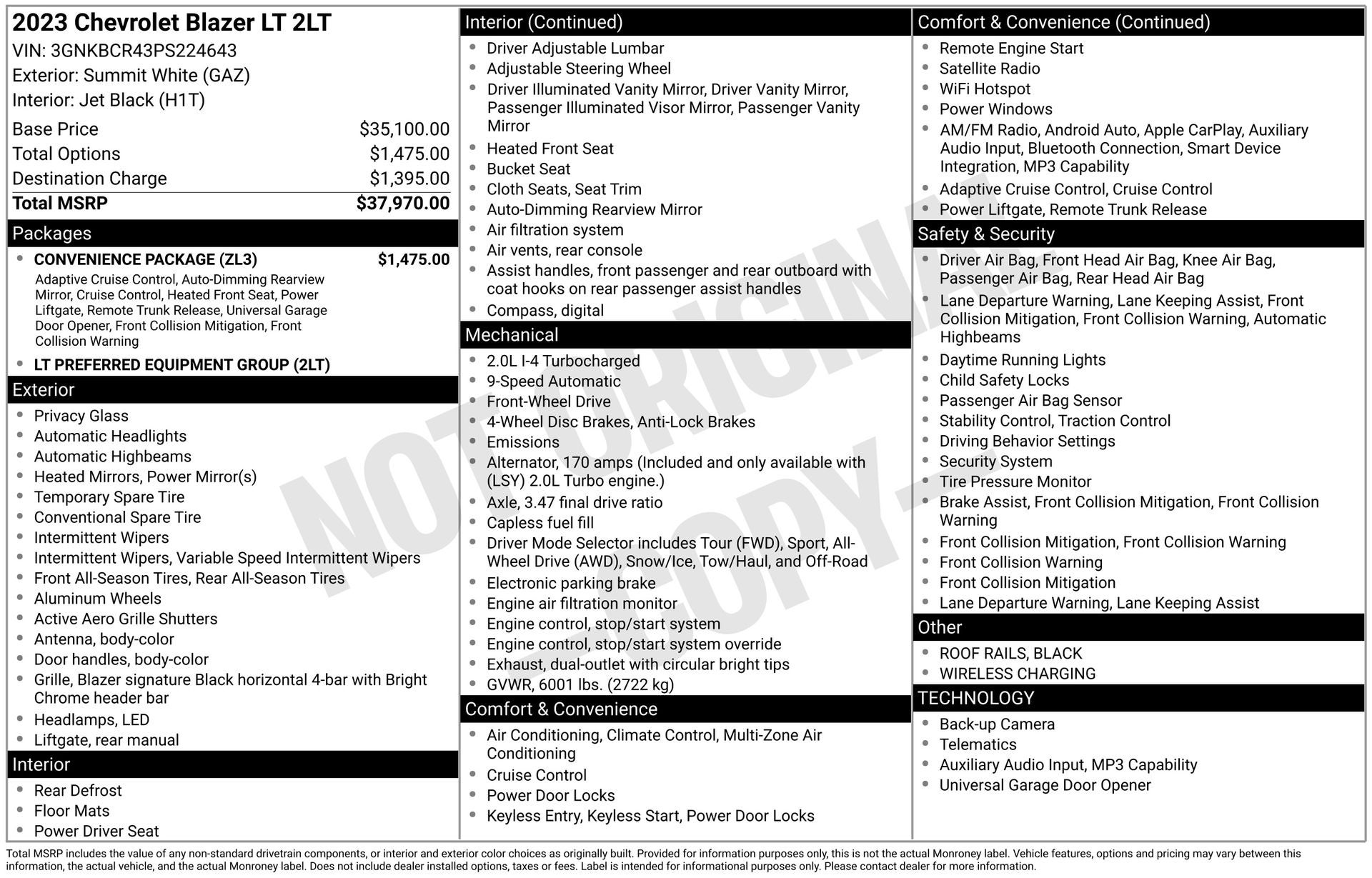 2023 Chevrolet Blazer FWD 2LT