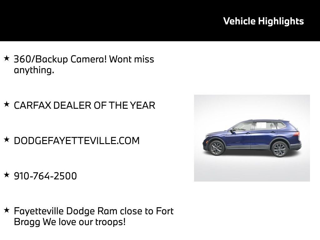 2022 Volkswagen Tiguan 2.0T SE