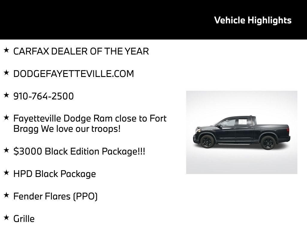 2023 Honda Ridgeline Black Edition