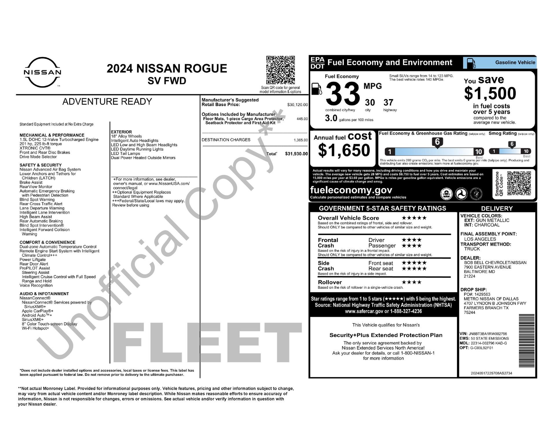 2024 Nissan Rogue SV FWD