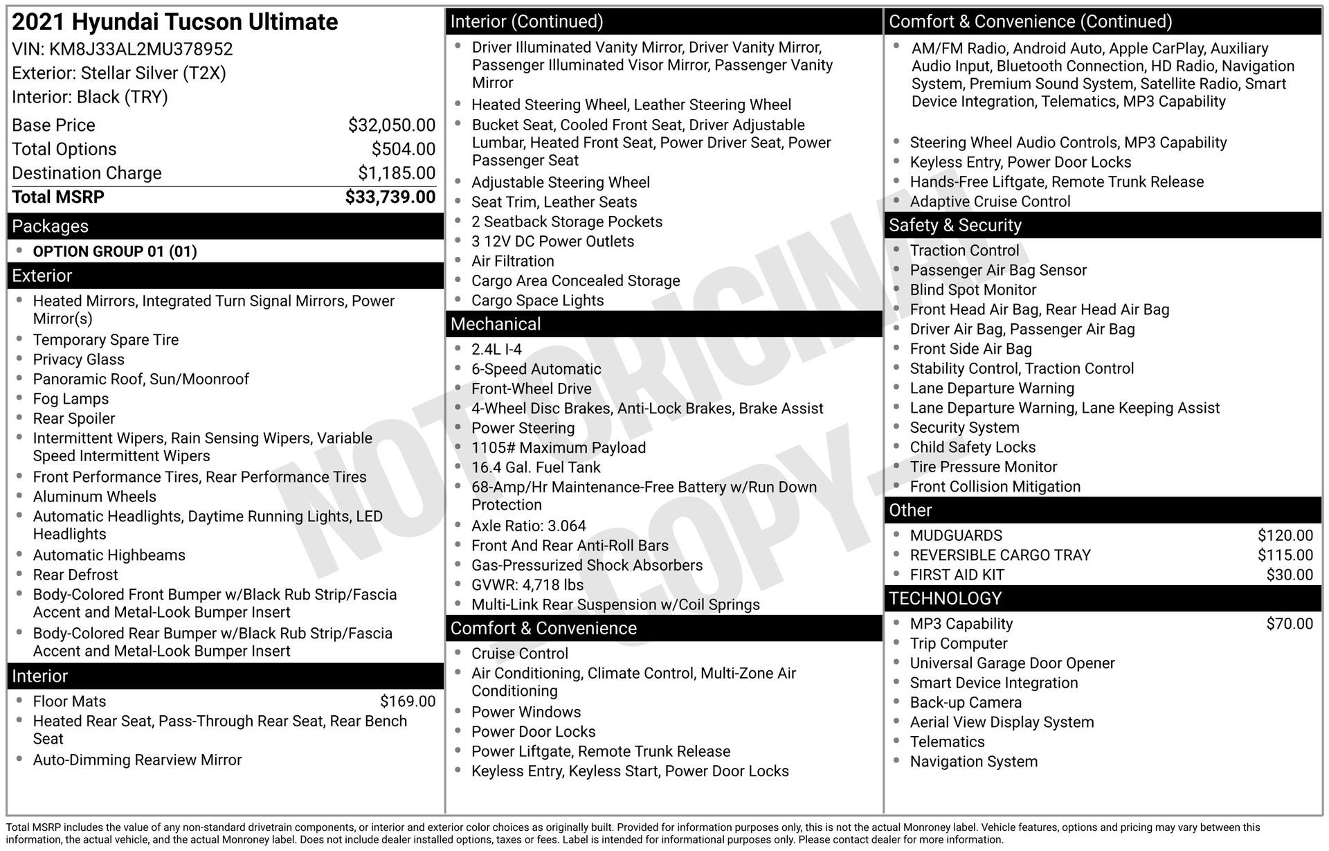 2021 Hyundai Tucson Ultimate