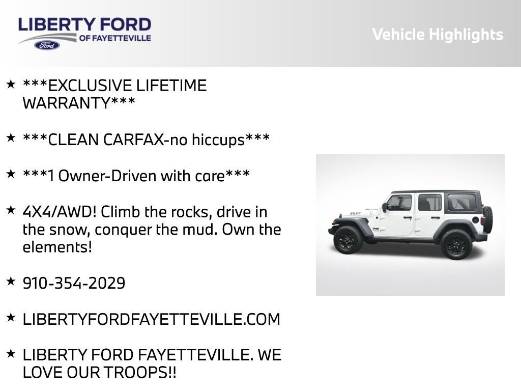 2020 Jeep Wrangler Unlimited Willys