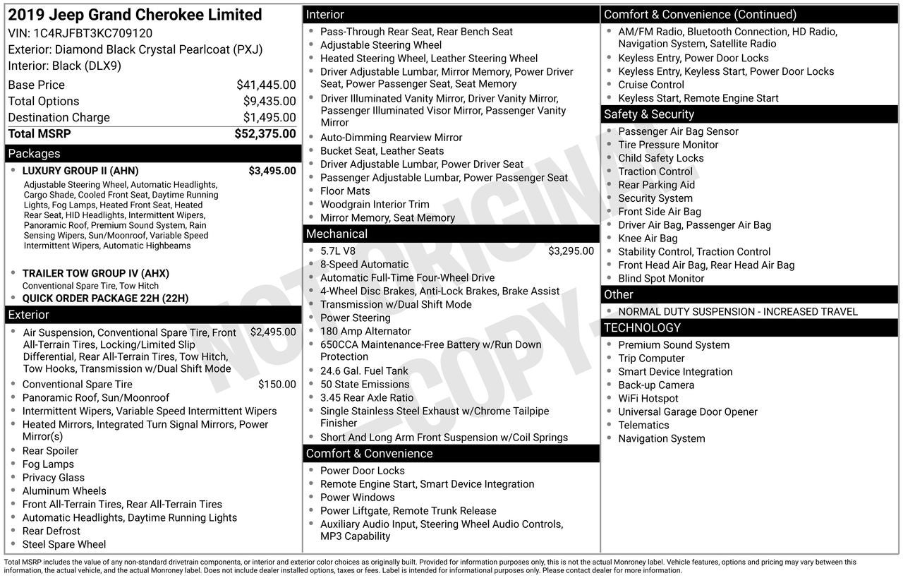 2019 Jeep Grand Cherokee Limited