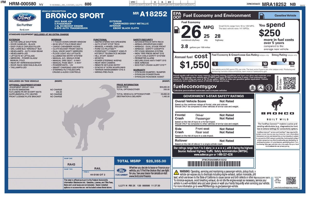 2021 Ford Bronco Sport Base