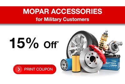 15% Off Mopar Accessories for Military Customers