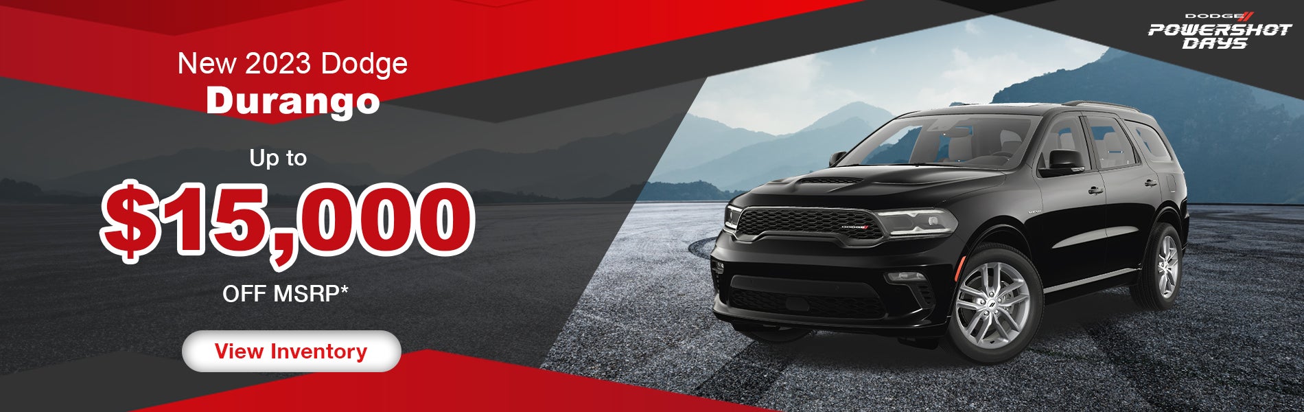 $15,000 off on a new 2023 Dodge Durango in Fayetteville, NC 