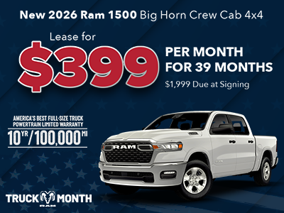 New 2026 Ram 1500 Big Horn Crew Cab 4X4
